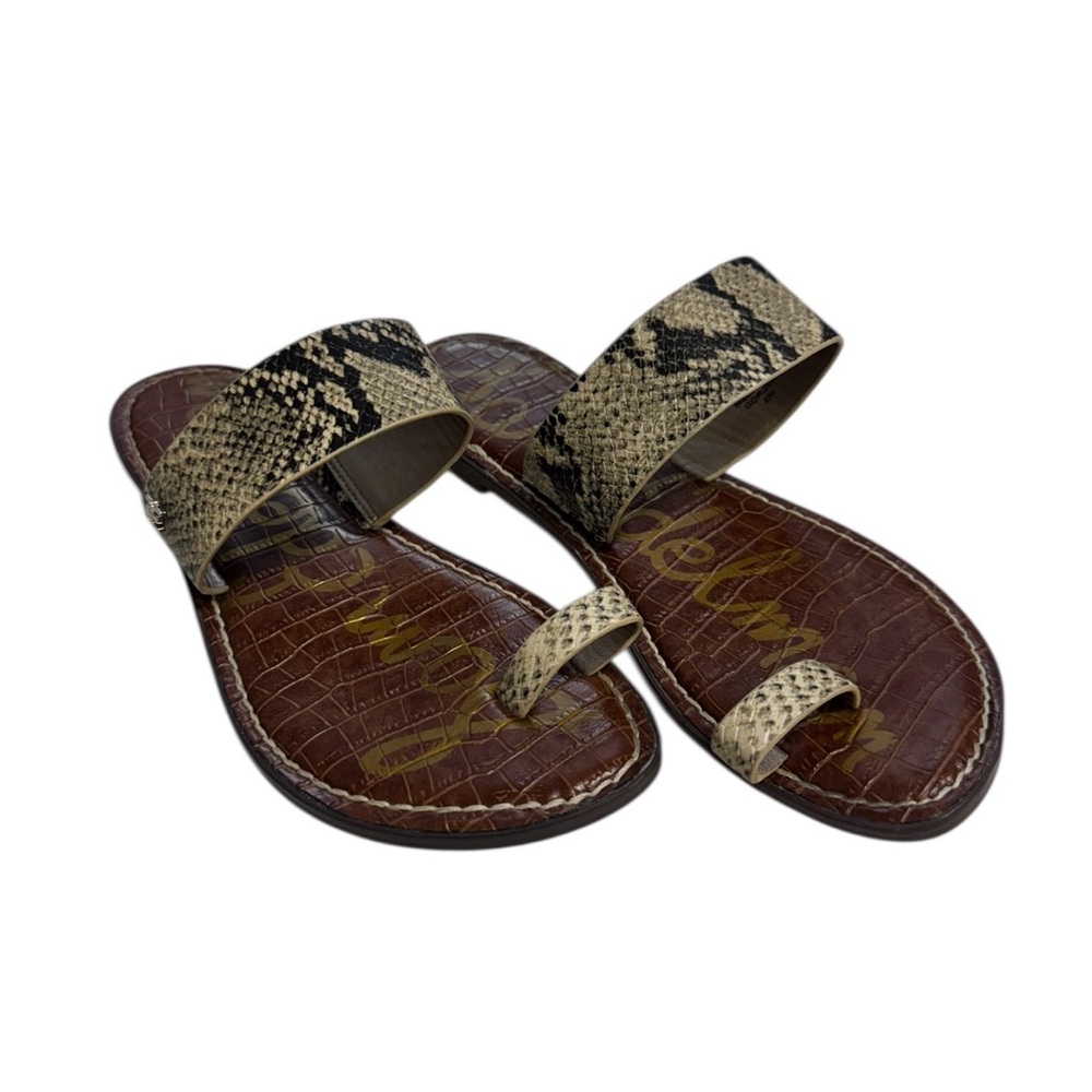 Sam Edelman Gorgene Snakeskin Pattern Sandals Siz… - image 1